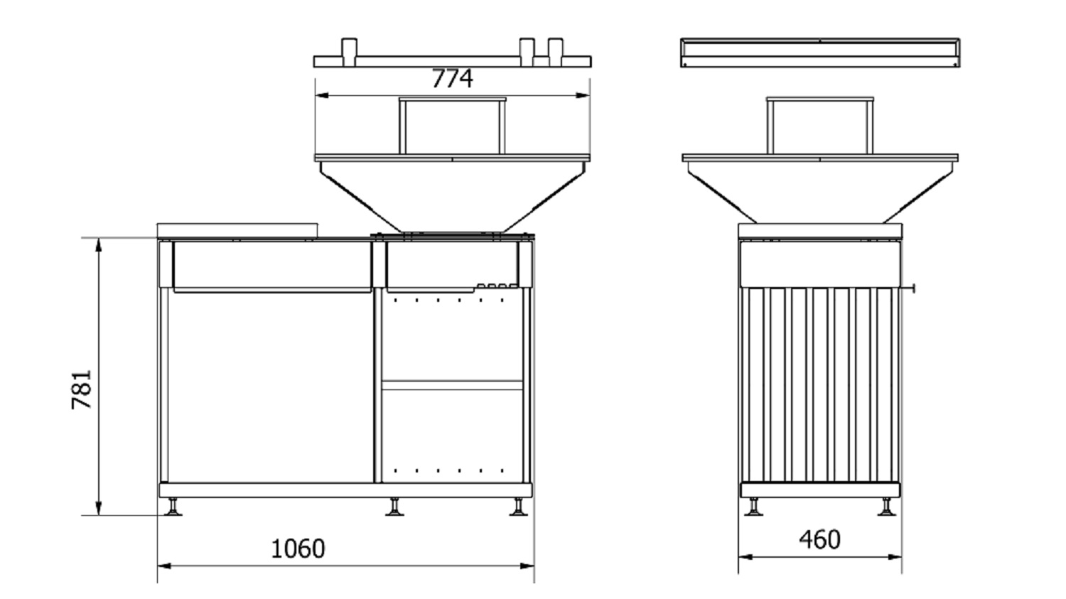 Plano de barbacoa Quadrum